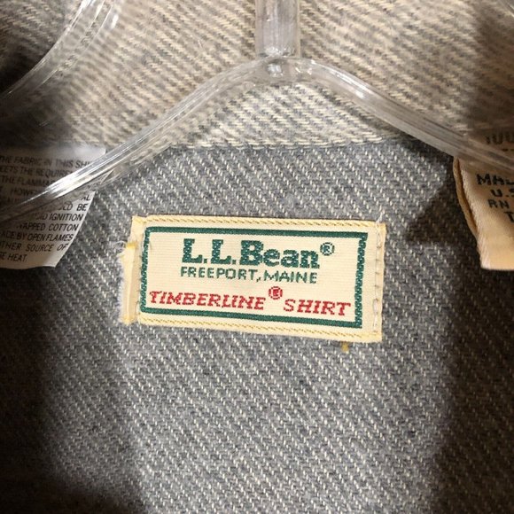 Vintage L.L. Bean Timberline Button Down Shirt Mens Size Large Tall Flannel - Picture 6 of 11